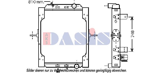 AKS DASIS radiatorius, variklio aušinimas 390036N